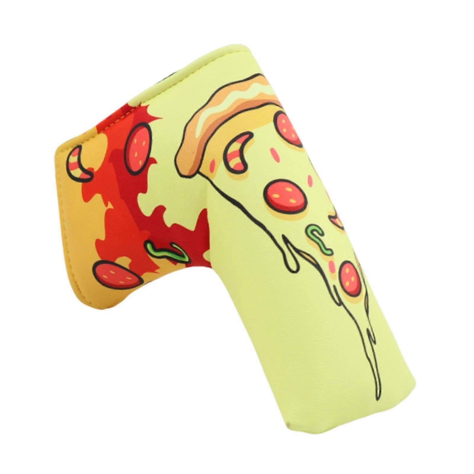 Golf Putter Headcover Waterproof PU Leather Blade Style with Thick Protective Lining 18x18cm