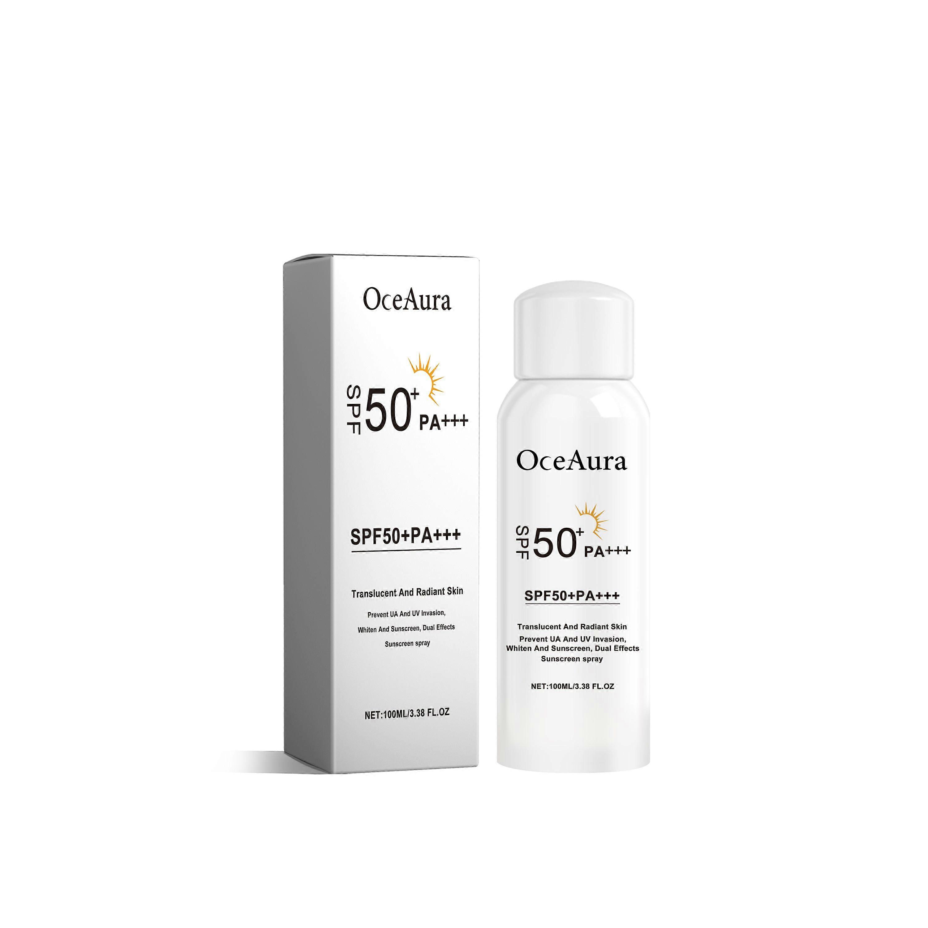 Oceaura Rice Sunscreen Spray Outdoor Uv Protection Moisturizing Refreshing Protective Spray