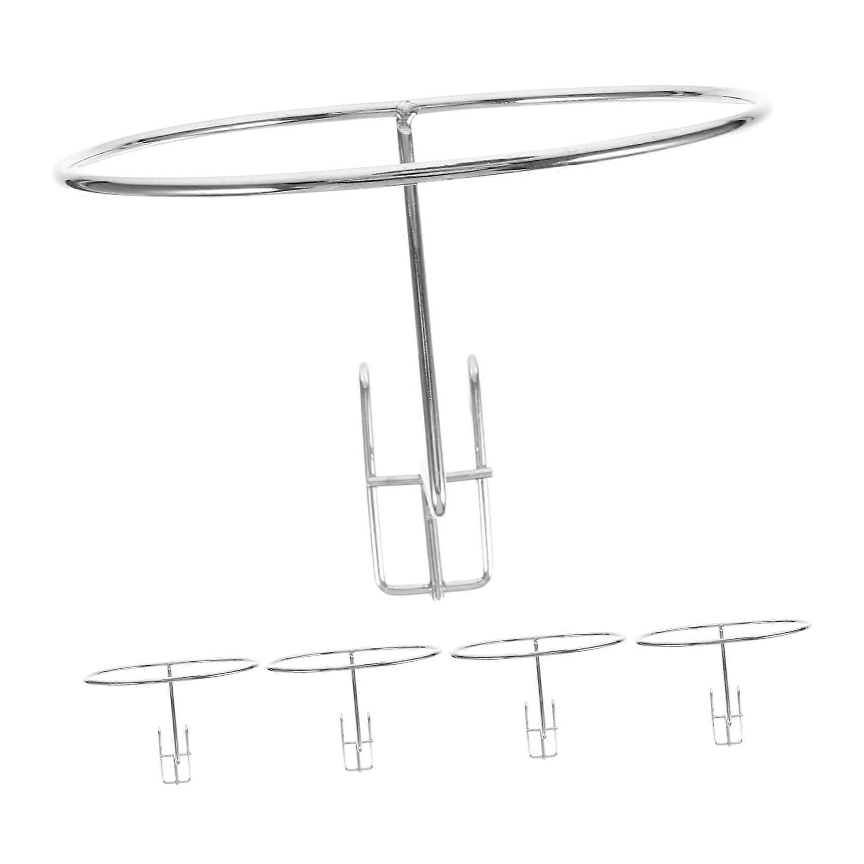 5Pcs Wall Mounted Hat Display Rack with Space Saving Vertical Design for Retail and Home Storage