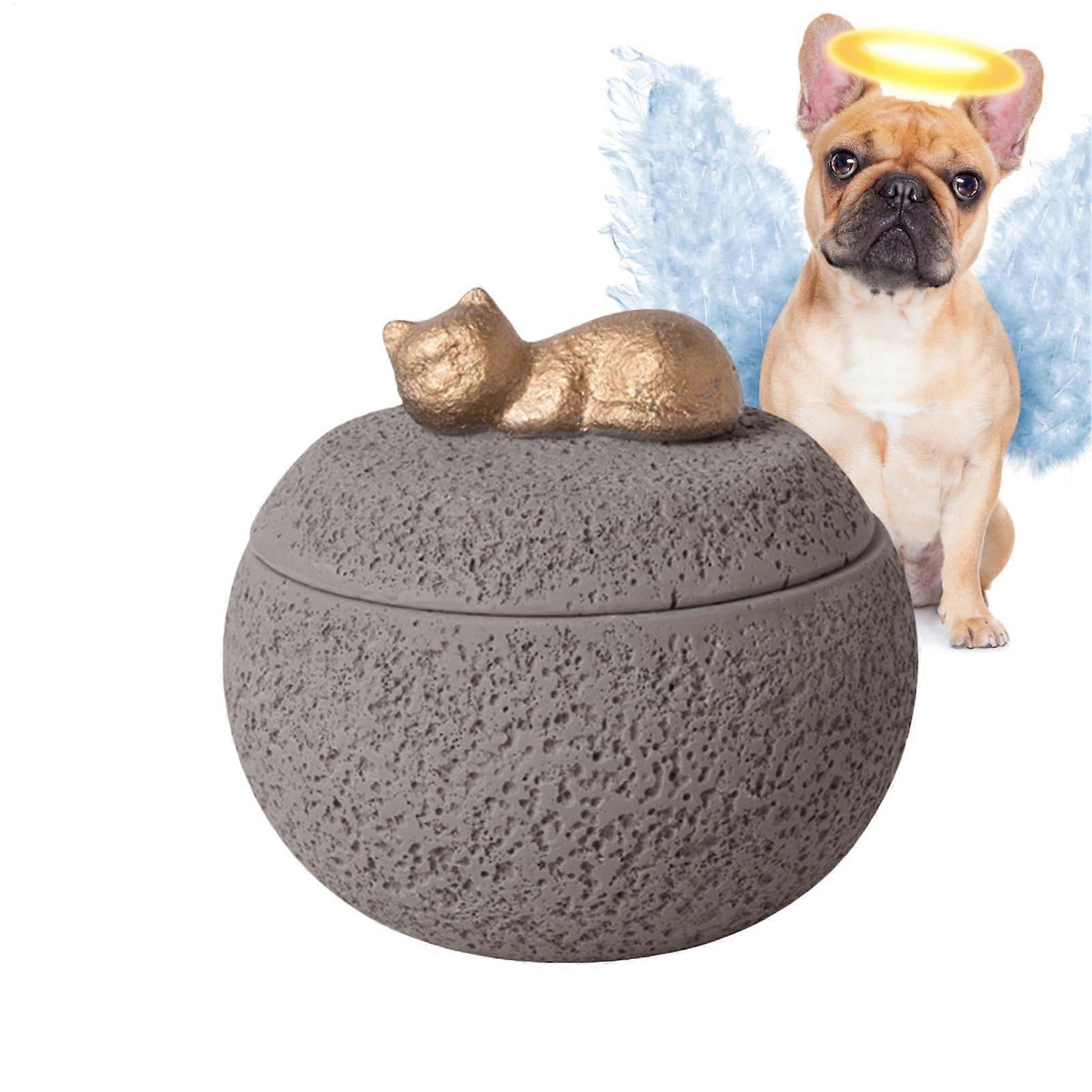 Pet Memorial Urn for Dog Ashes,  Cremation Keepsake Box with Secure Lock and Durable Seal