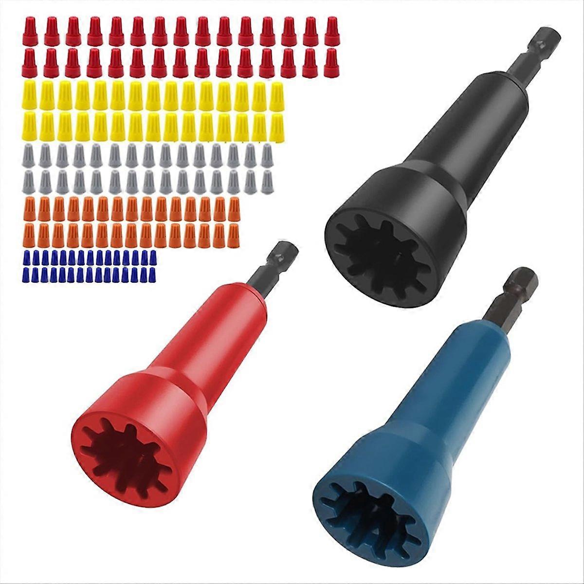 Wire Twister Tool For Drill, WireNut Twister Wire Nuts Assortment Kit