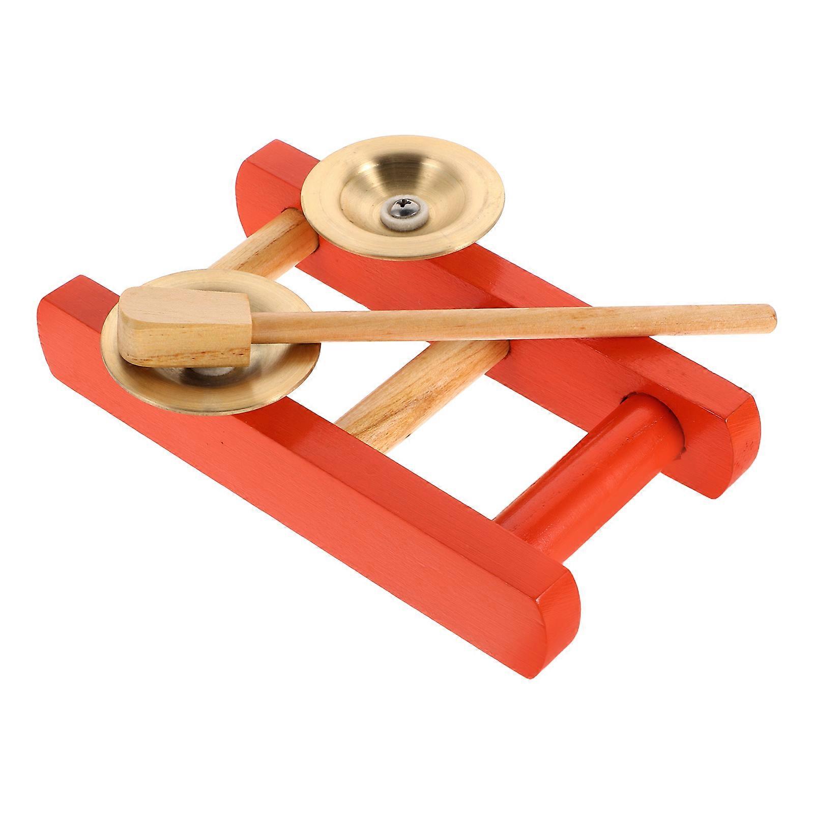 Toddler Instruments Mini Hand Cymbal for Performance Orange
