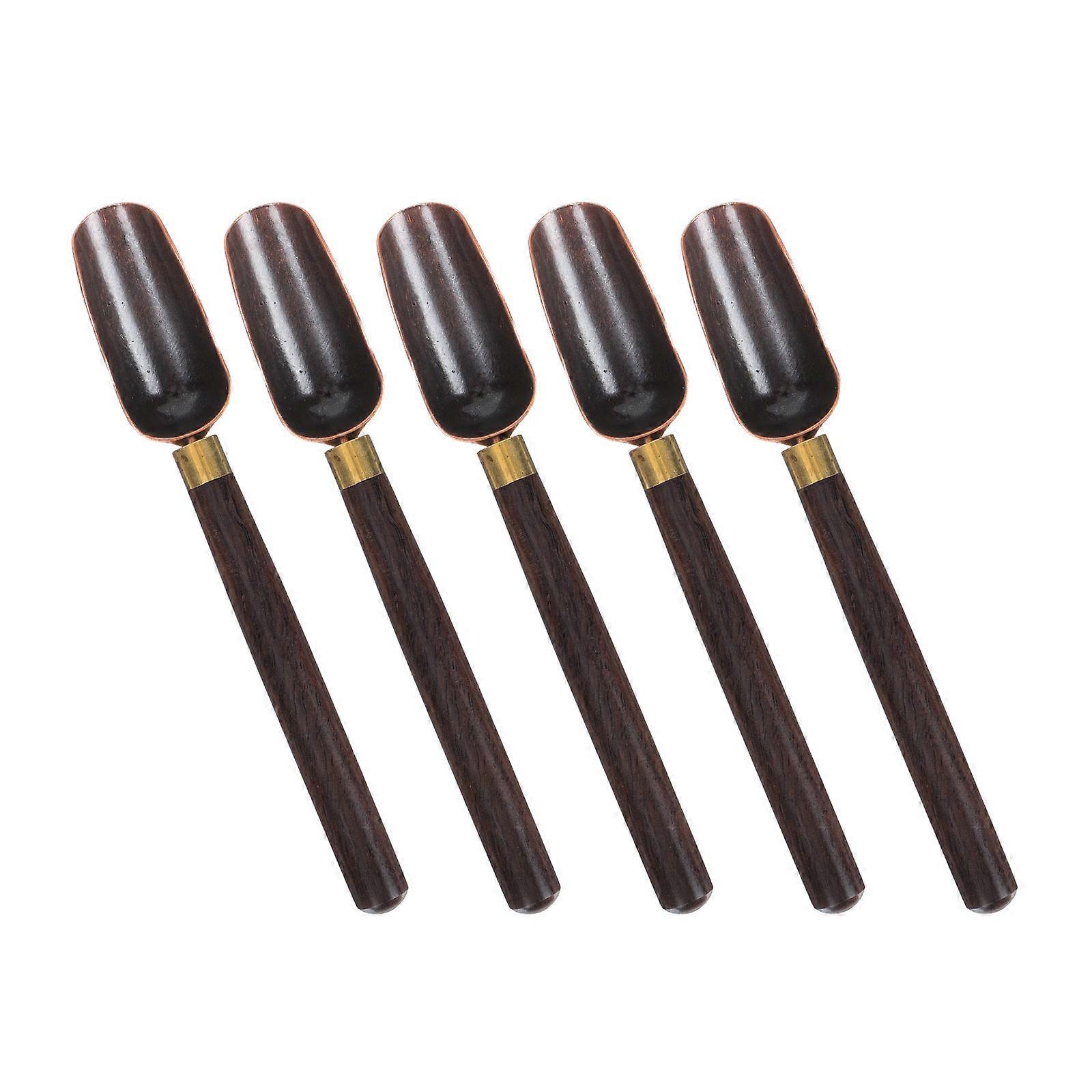 Multi Function Tea Scoop Metal Tea Scoop For Scooping Tea And Coffee Home Users 5Set