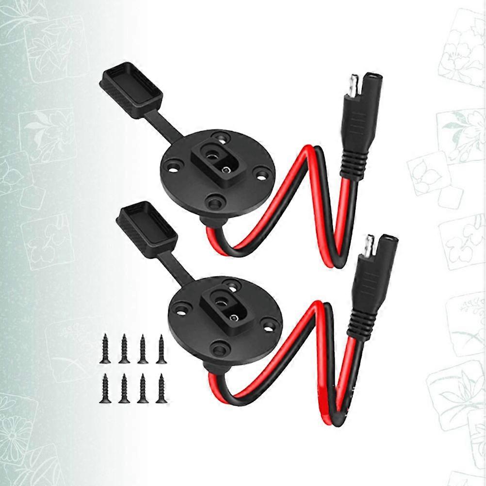 Sae Quick Connection Cable Solar Panel Connector for Outdoor Use 1Pair