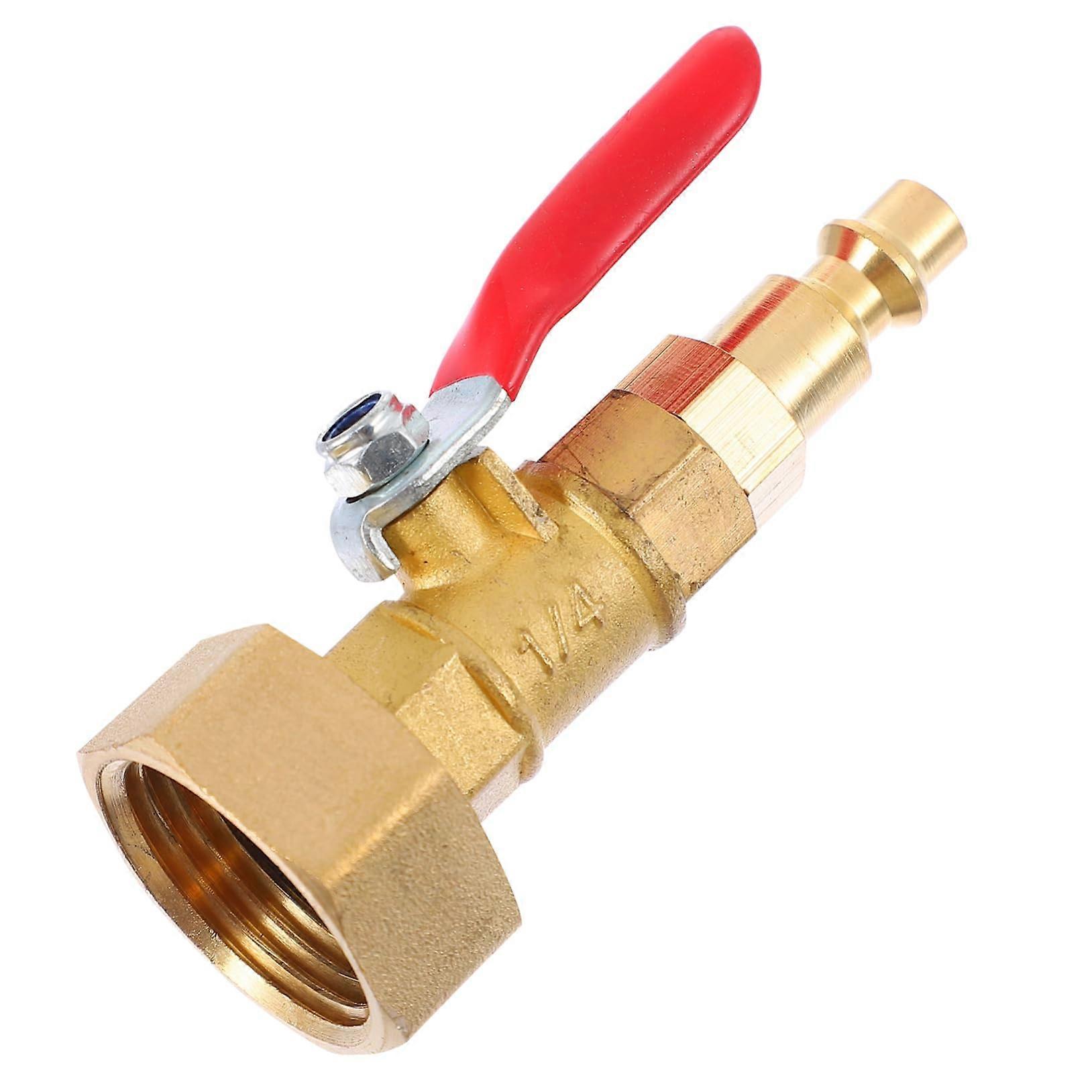 Sprinkler System Winterizing Adapter Brass Quick Connect Fitting Leak‑Resistant Durable Threads