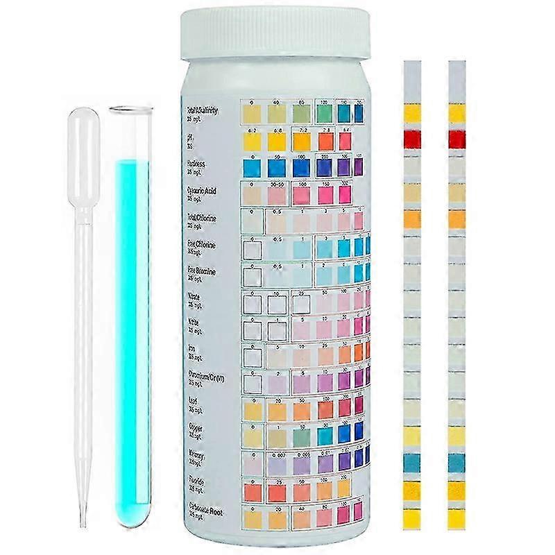 16 Parameters Water Testing Kit with 100 Strips for Drinking Water