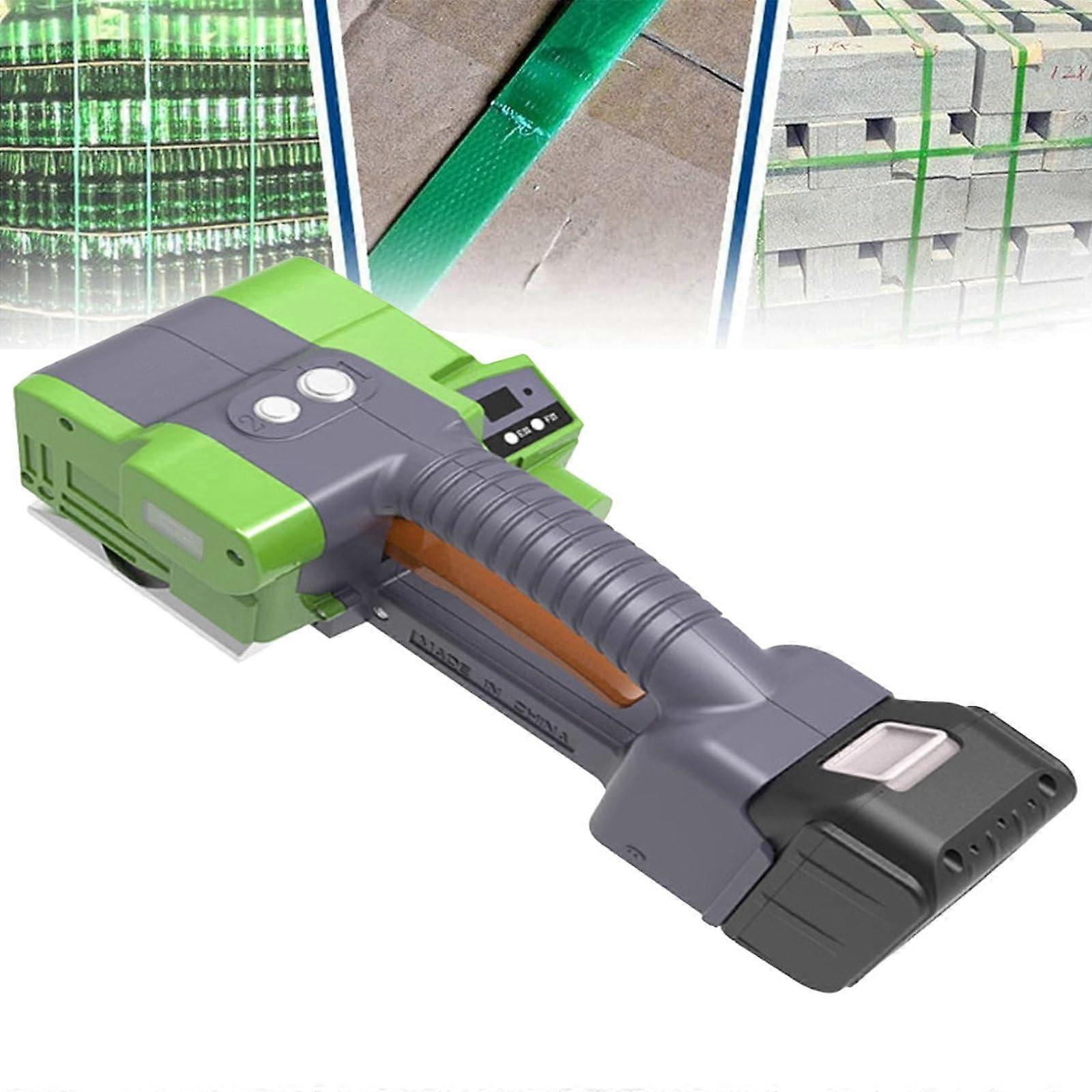 Battery Powered Strapping Machine with Automatic PET PP Binding, Adjustable Tension, 6000mAh