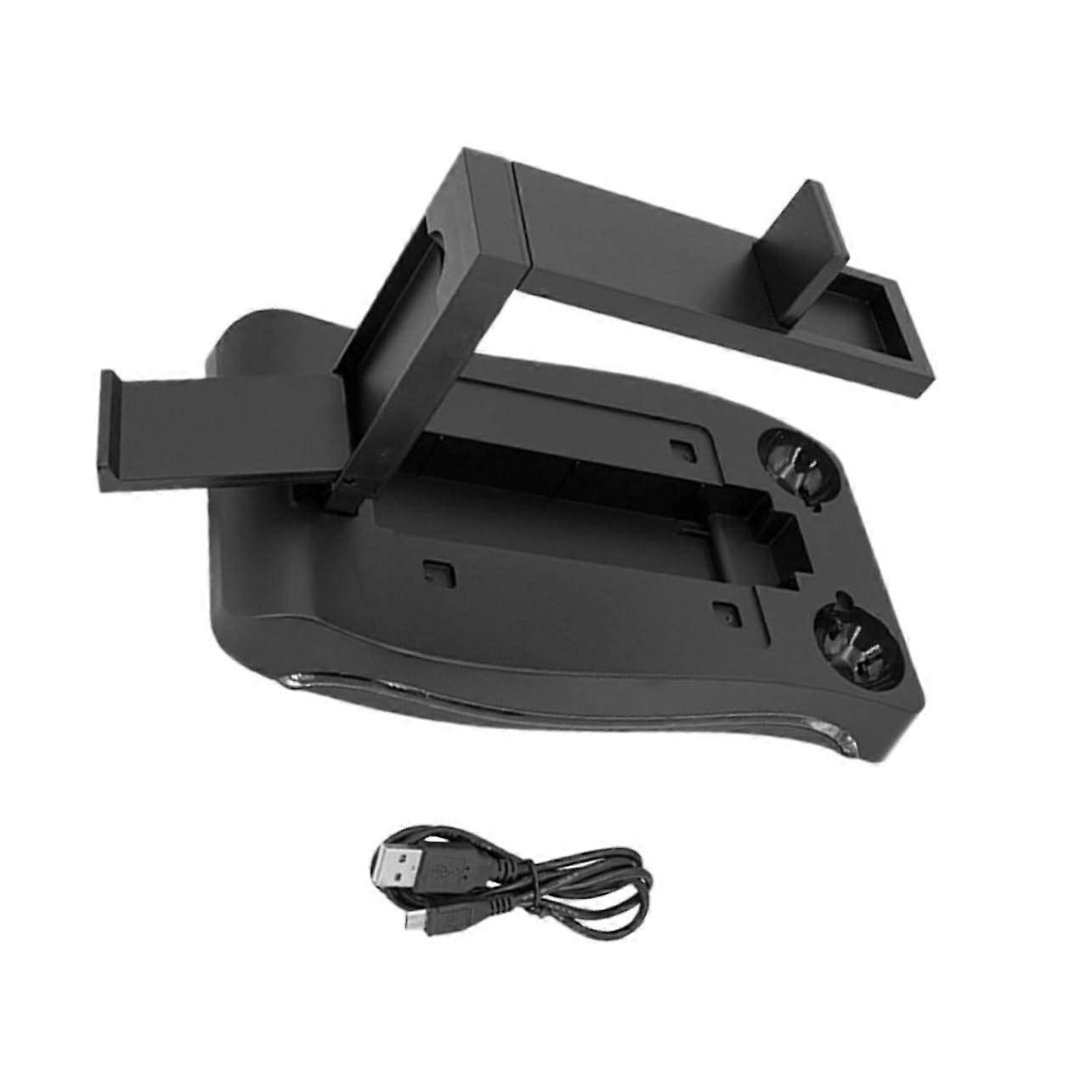 VR Headset Stand with Controller Holder, SpaceSaving Vertical Design for Gaming Desk