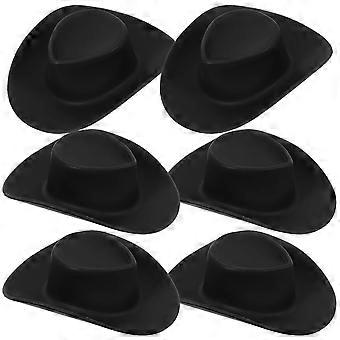 Mini chapéus de cowboy para decoração, em plástico, conjunto com 50 peças.