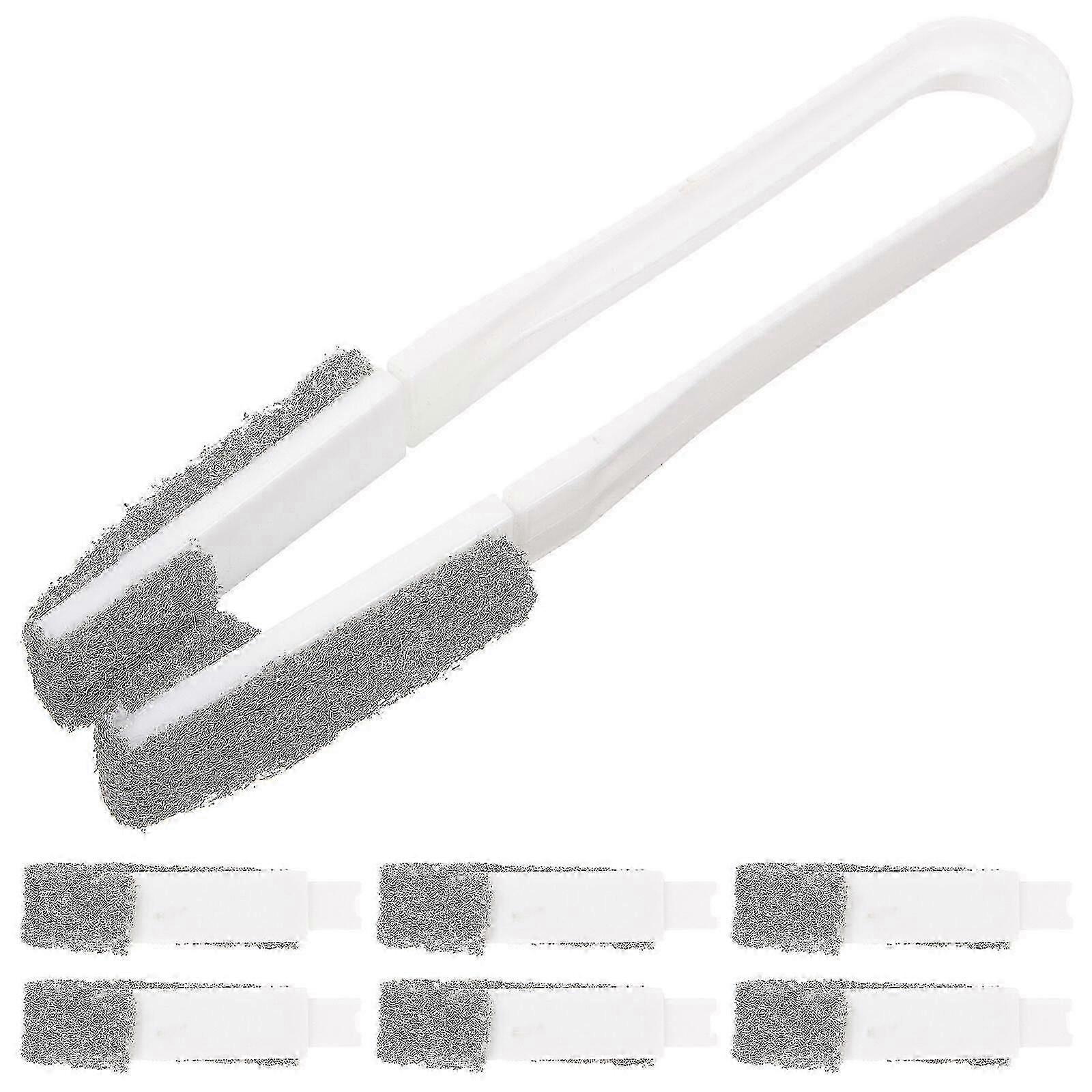 1 Set Shutter Brushes Compact Blinds Brushes Portable Vent Cleaners with Replaceable Brush Head