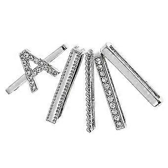 Watch Band Decorative Rings Zinc Alloy Charm Set 5Pcs Assorted Color Compatible with 38mm Silicone Watch Band