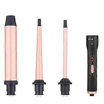 3 in 1 Hair Curling Wand Set - Includes 3 Interchangeable Ceramic Barrels for Creating Beach Waves & Loose Curls, Ideal Hair Waver Iron for Women