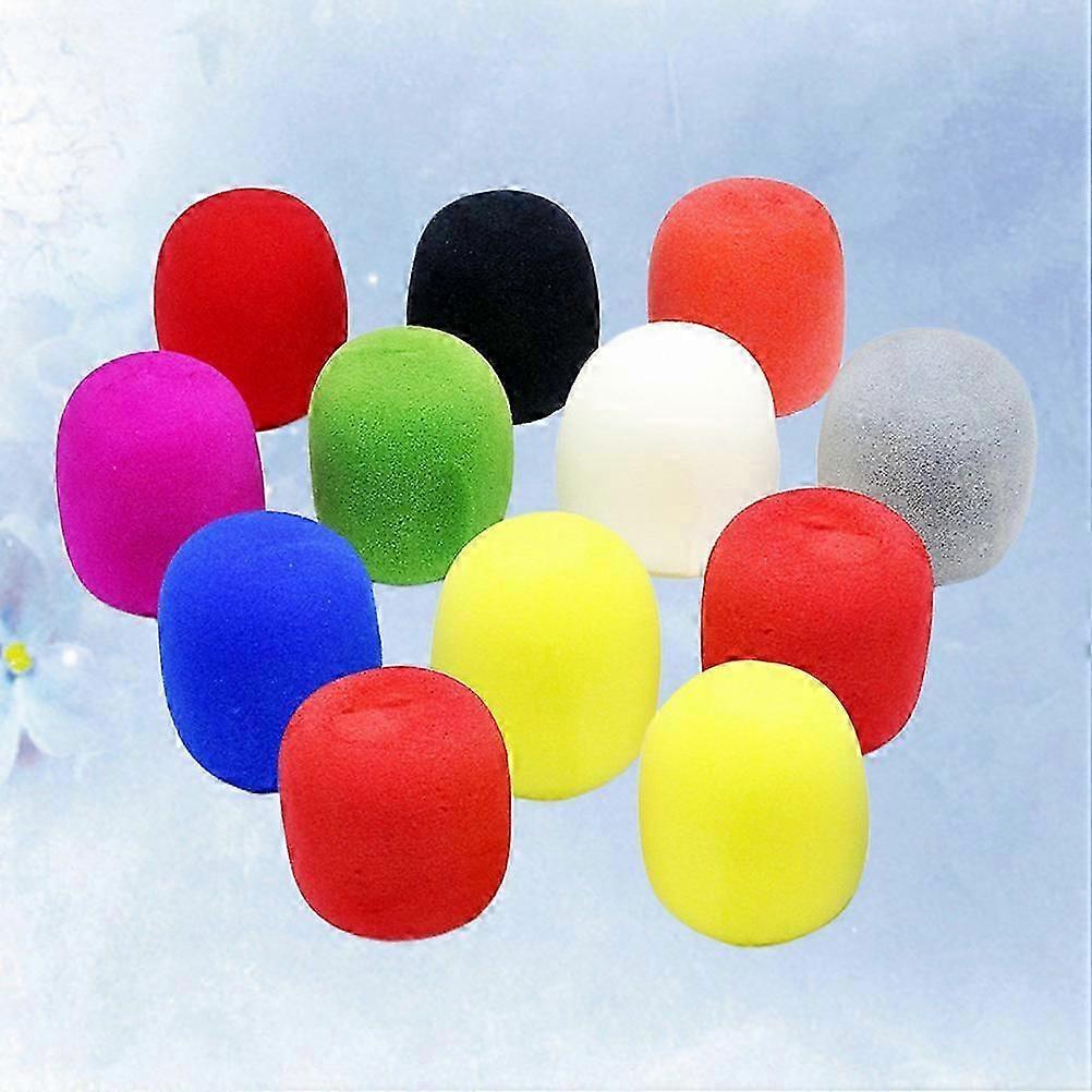 Microphone Cushions Replacement for 12Pcs Assorted Color Windscreen Covers