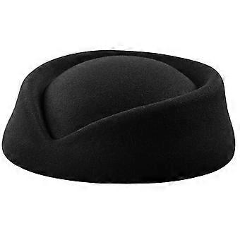 Couleur unie Femme Hôtesse De L’air Chapeau Doux Uniforme D’affaires Live Show Femmes Béret Casquettes Chapeaux Hôtesse De L’air Cosplay