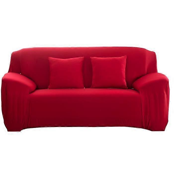 Sofatrekk - CHE - Elastisk - Rød - 90-185cm - Støvtett