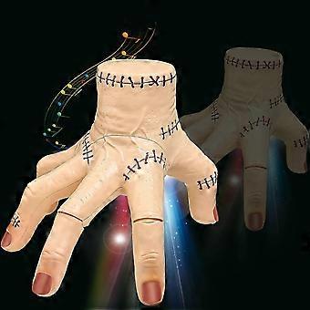 Mão falsa elétrica rastejante, Mão do Monstro de Addams com música e luzes, decoração de adereços de Halloween, brinquedos de piada engraçados, presente para crianças e adultos!ZZ39