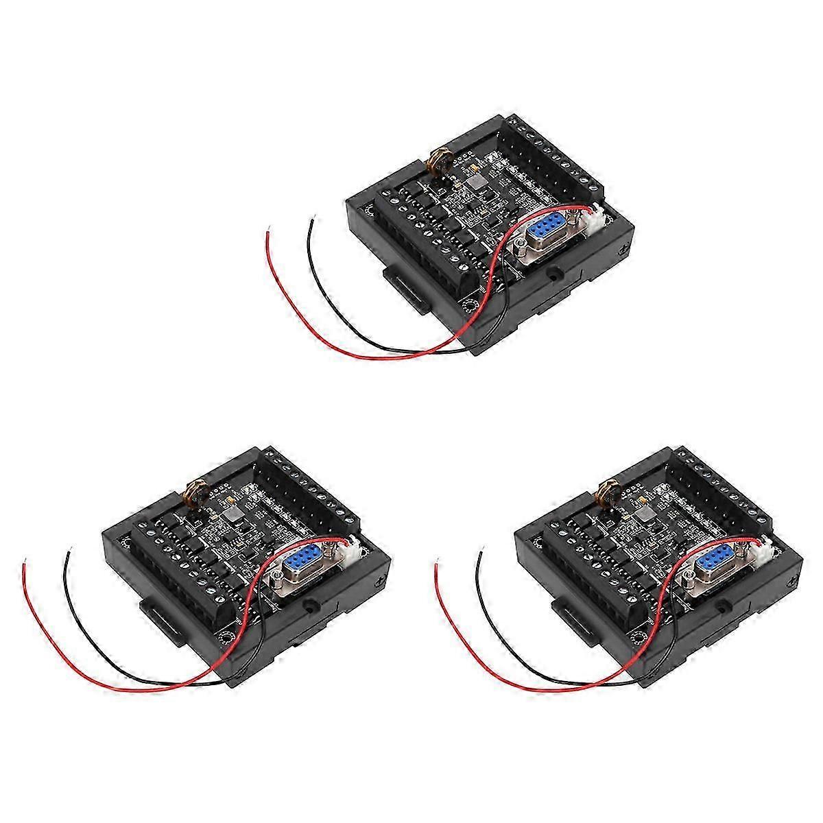 20MT PLC Module, 12 Inputs 8 Outputs, DC24V, 10kHz Pulse Output, Anti-Interference, Industrial Automation, 3 Pack