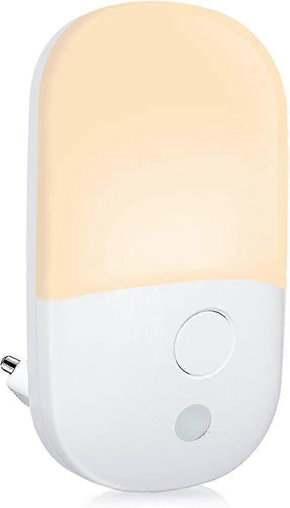 Night Light Socket With Twilight Sensor & Brightness Adjustable Warm White Led