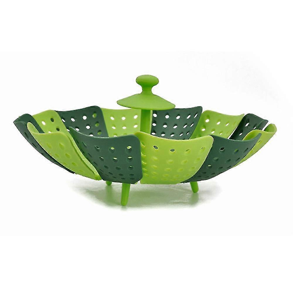 Folding Steamer Baskets Retractable Plastic Food Steaming Fruit Vegetable Dish