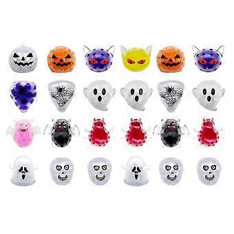 Halloween Bubble Beads Stress Toys, Pack of 24 Squeeze Balls for Party Favors & Hand Training