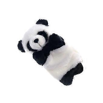 Giant Panda Hand Puppet Toy for Kids Playing Black Plush Doll