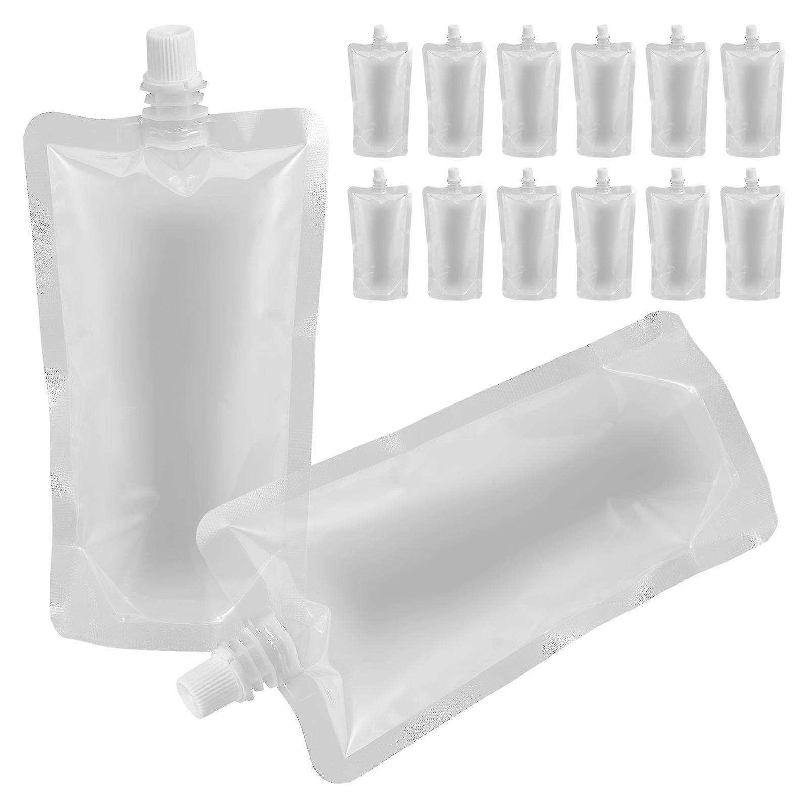 30Pcs 250ML Transparent Drinks Flasks Liquor Pouch Reusable Beverages Drinking Flasks