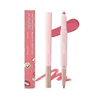 Crayon à lèvres double embout zephoco, ombre à paupières et correcteur (rose rosé) - Maquillage naturel et longue tenue pour un effet couvrant au quotidien
