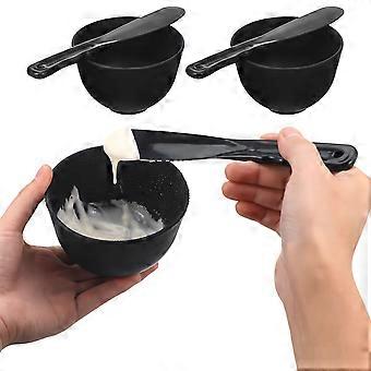 1 set maschera facciale ciotola maschera di fango mixer ciotola applicatore strumento maschera fatta in casa supporto per ciotola maschera fai da te strumento
