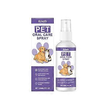 Pet Dental Care Spray for Dogs & Cats  Freshens Breath, Reduces Plaque & Tartar, Daily Oral Spray (Menthol)