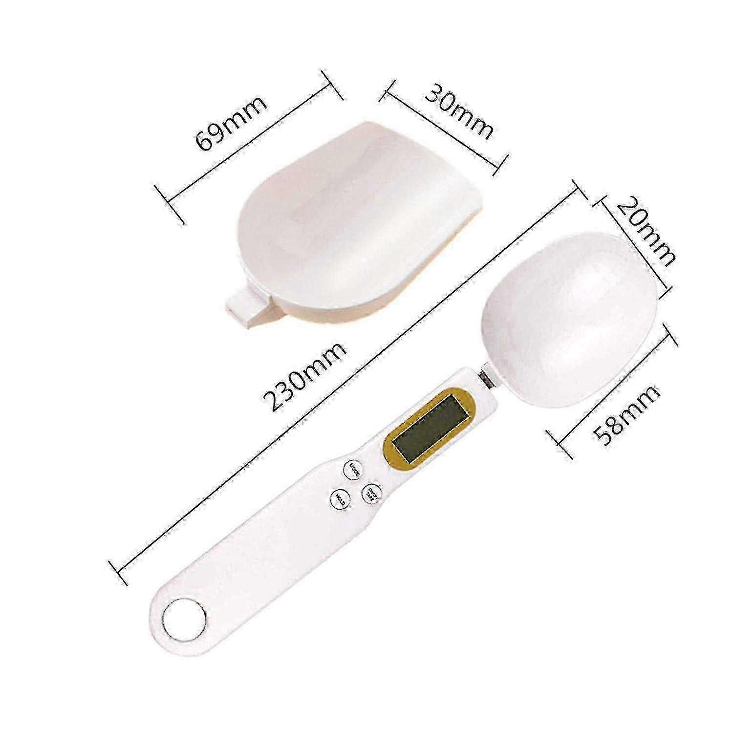 Double-Headed Digital Measuring Spoon with Detachable Washable Electronic Kitchen Scale for Precise Baking