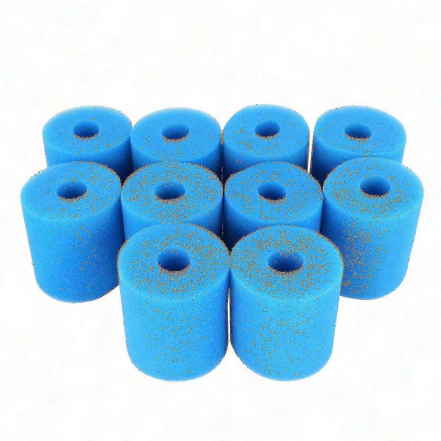 10pcs Intex Type H Filter Sponge Replacements - Washable & Reusable