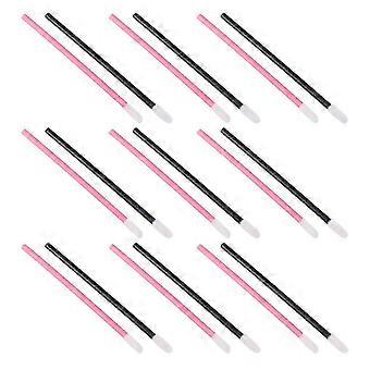 Disposable Plastic Lip Brushes, 200-Pack - Ideal compatible with Lipstick, Eyeshadow & Eyeliner Application, Portable Travel Makeup Tools