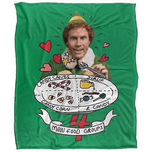Elf 4 Main Food Groups Soft Touch Blanket