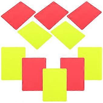 Football Referee Warning Cards Set Red Yellow Cards for Soccer 10Pcs