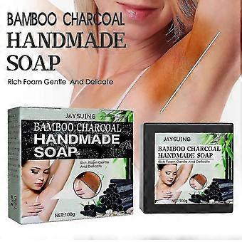 Jaysuing Bamboo Charcoal Underarm Whitening Soap-