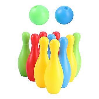 Kid Bowling Toy Set for Kids Playing 1Set Colorful Indoor Bowling Balls Kit