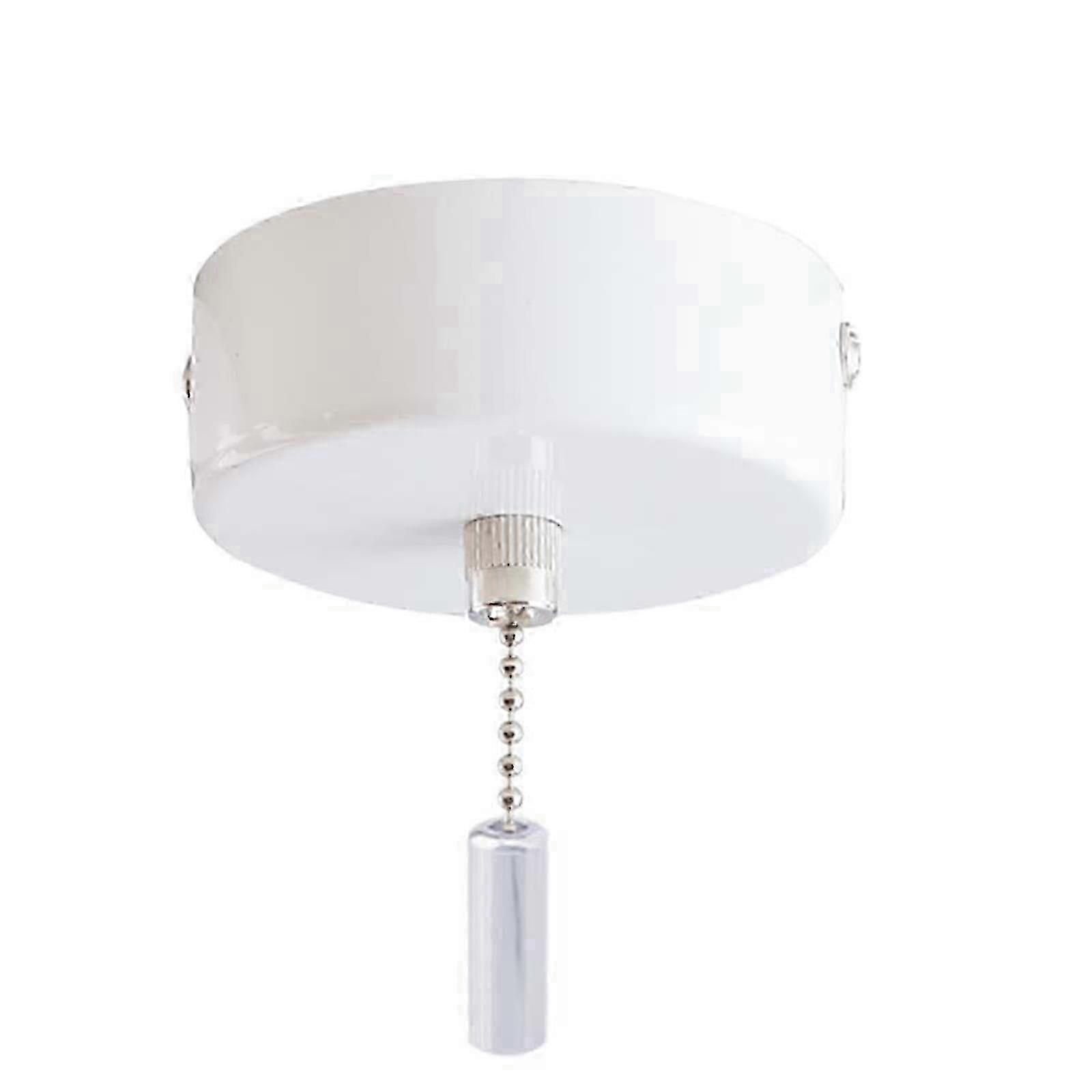 Iron Pull Cord Light Switch, Silver Finish Easy Installation Interior Use Value Pack - white