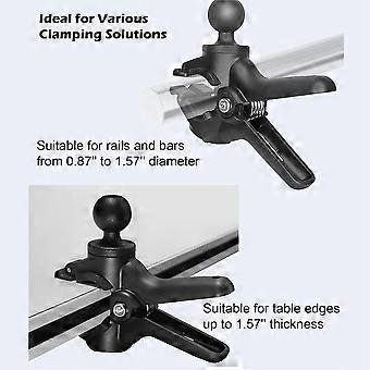 Hurtigklemme for båt, festefeste for styreklemme med 2,5 cm kule, bord-/skrivebordsklips, fjærklemme for hurtigutløsing for terrengsykkel