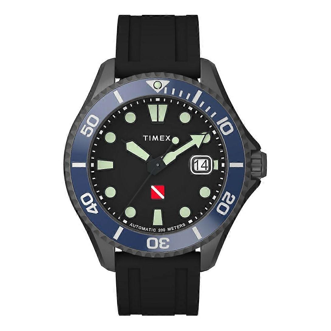 Timex TW2W21100 Tiburon Gents Automatic Rubber Strap Watch
