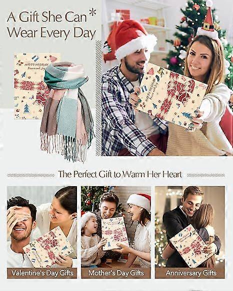 Plaid Warm Cozy Winter Scarf