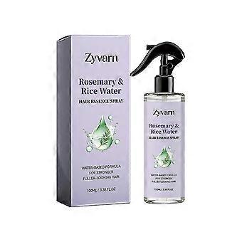 Spray capillaire naturel à l'eau de riz et au romarin : formule douce, lisse, facile à coiffer, légère et non grasse pour tous types de cheveux.