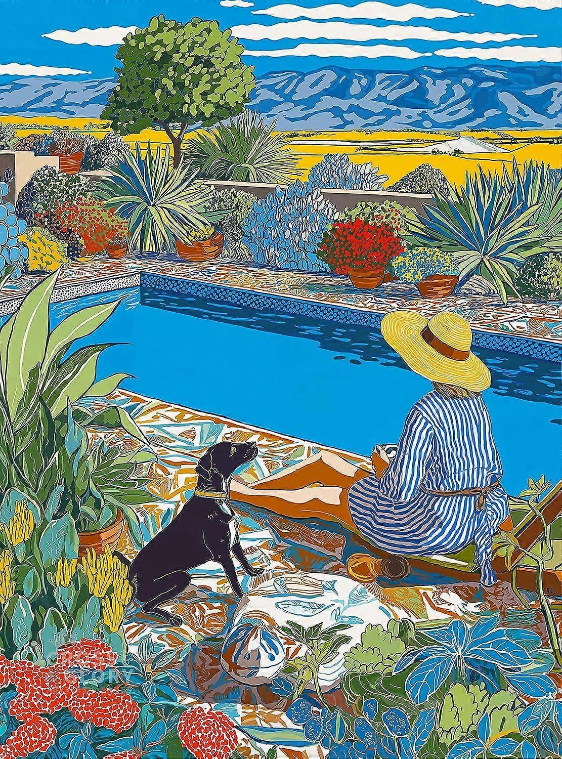 Puslespill for voksne Desert Poolside Oasis DDA072