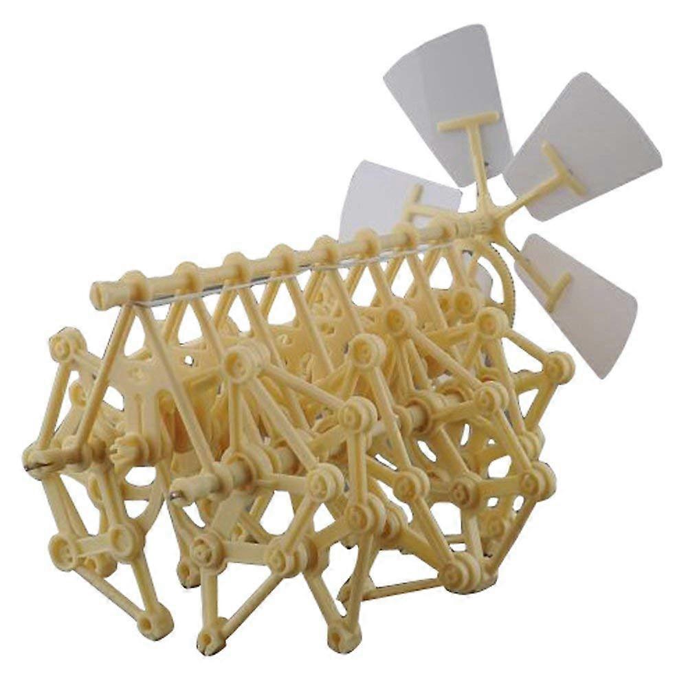 Model Kit Wind Powered Bionic Walking Mechanical Puzzle DIY Educational Toy Beige