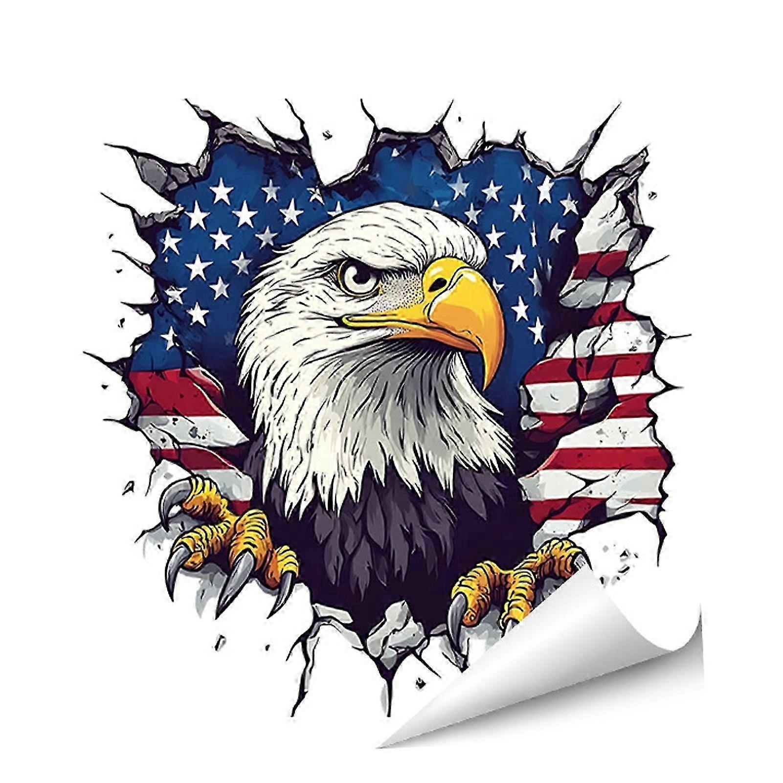 Waterproof Bald Eagle Wall Decal