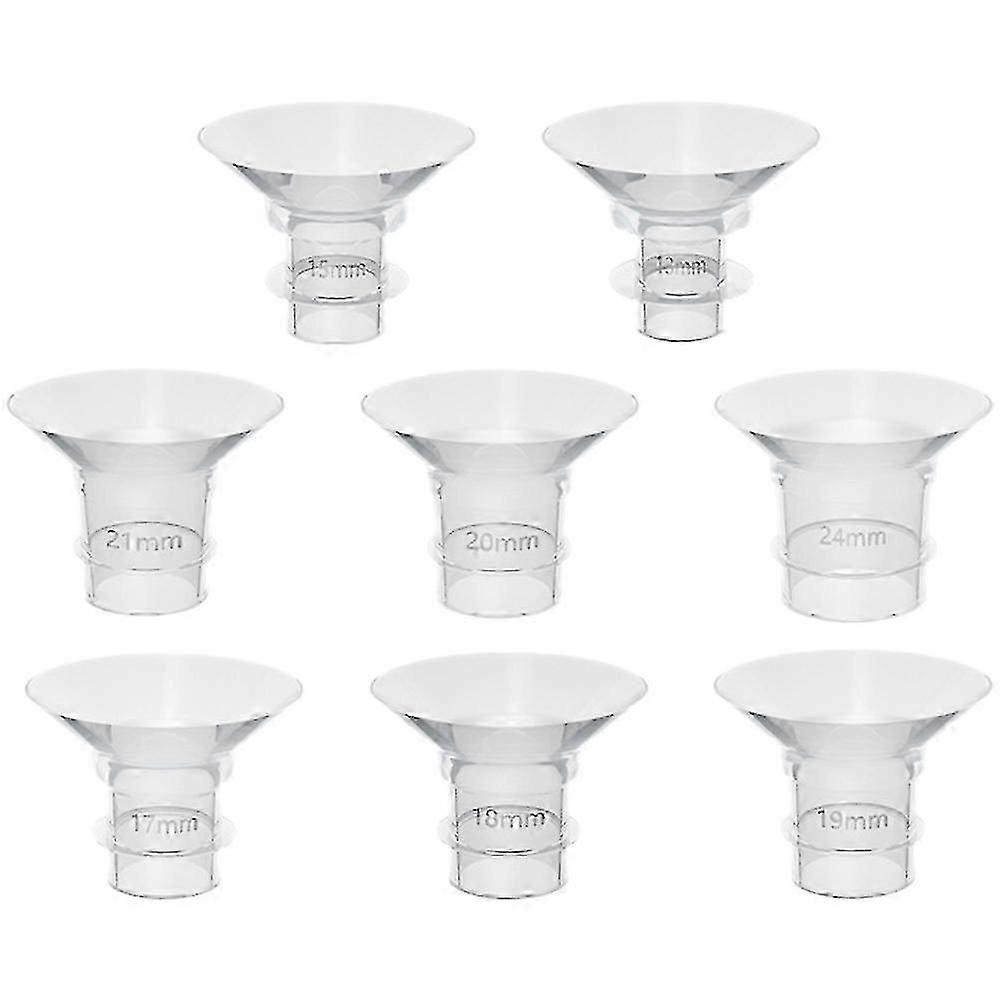 For Replacement: 8 Pcs Silicone Breast Pump Flange Inserts