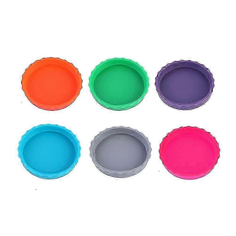 6-Pack Silicone Can Lids Leak-Proof