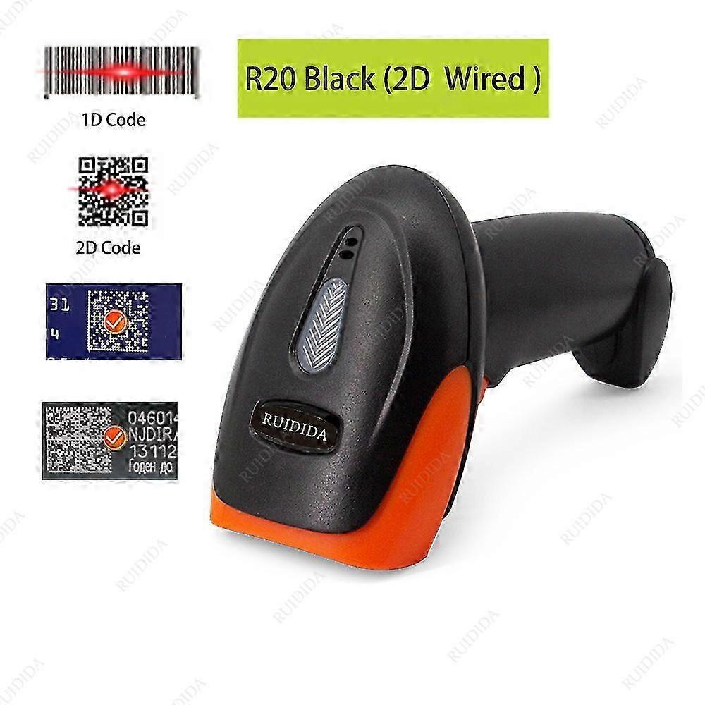 Scanner 2D 2.4G Wireless Bar Code Scanner Bluetooth QR Reader Wired Handheld Barcode Scanner Portable Scanner Wireless QR Code