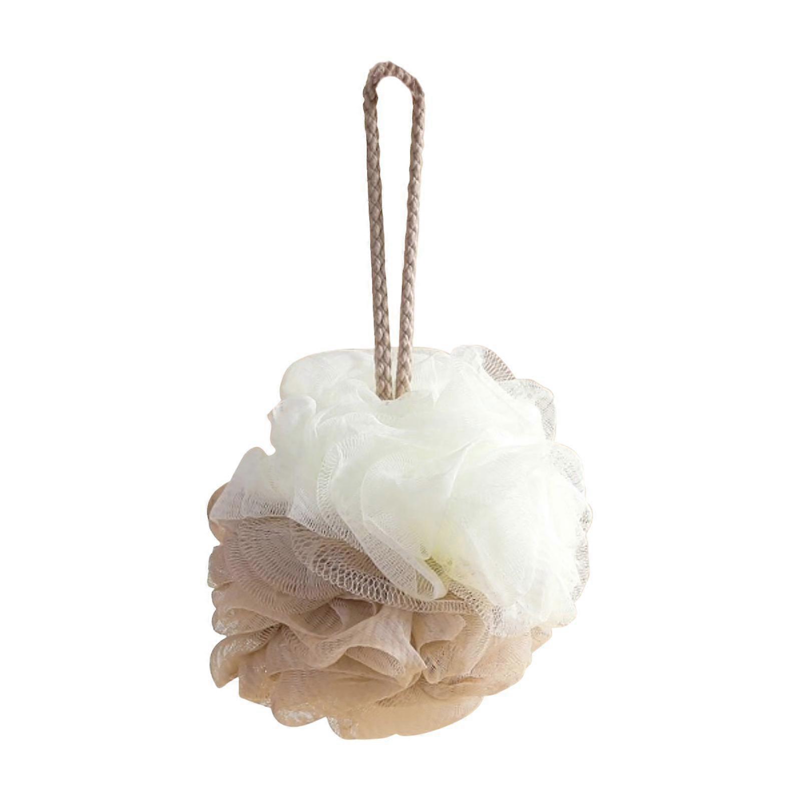 Bath Sponge Shower Loofah, Bathing Accessory with Lanyard, Soft Hanging