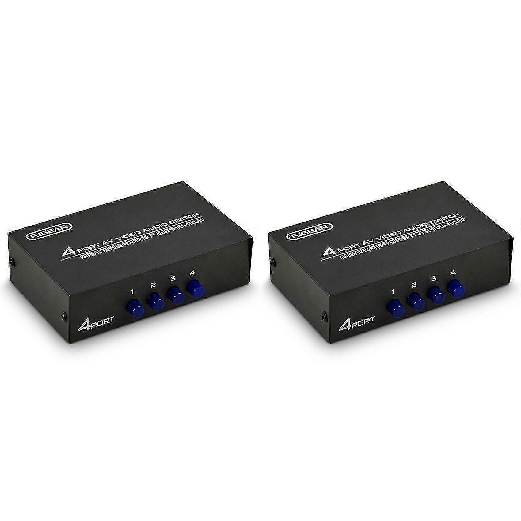 CVBS 4-Input AV Switcher Metal