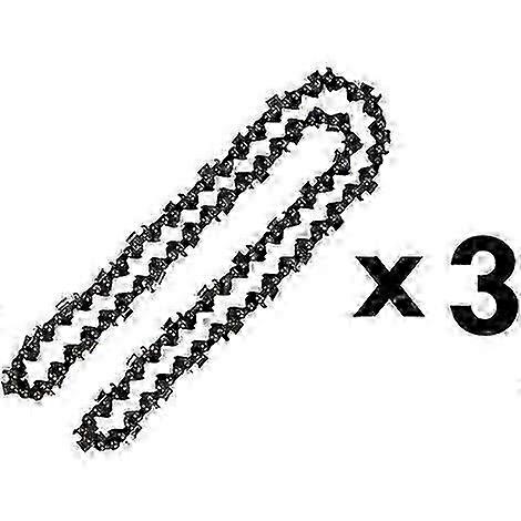 3-Piece 76-Link Chainsaw Replacement Chains, Compatible with 20-Inch Guide Bar Models